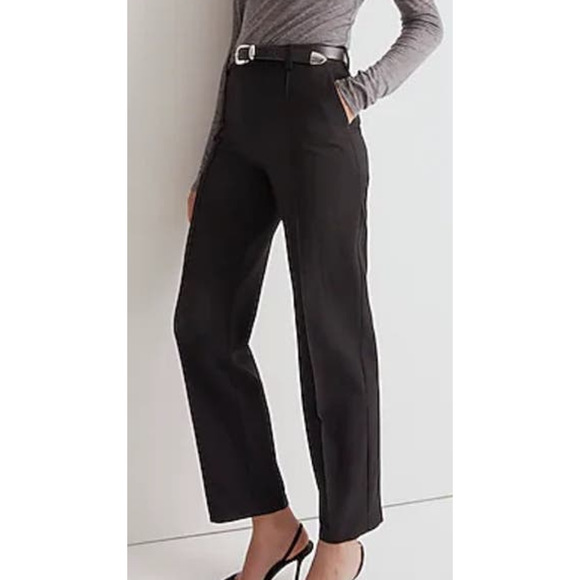 Madewell The Fairbanks Straight Leg Cigaret Office Pants US Women's 00 New - Picture 1 of 7